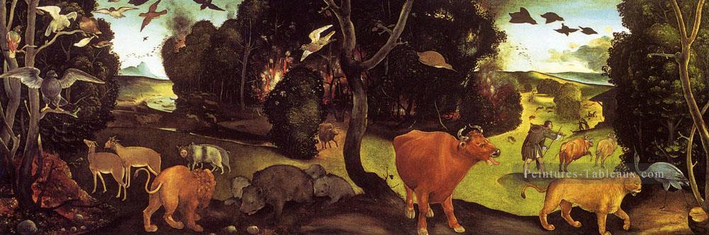 Le feu de la forêt Renaissance Piero di Cosimo Peintures à l'huile